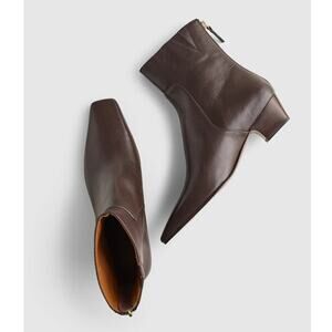 Madewell The Lexie Ankle Boot Turkish Coffee Brown Size 9 NWOB